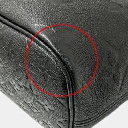 Louis Vuitton Bag Monogram Empreinte Tote Neverfull Mm Noir Black