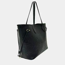 Louis Vuitton Bag Monogram Empreinte Tote Neverfull Mm Noir Black
