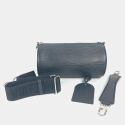 Louis Vuitton Epi Xl Soft Polochon Pm Crossbody Bag Cylindrical Shoulder Leather Noir Black