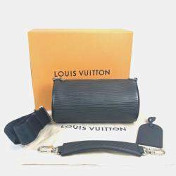 Louis Vuitton Epi Xl Soft Polochon Pm Crossbody Bag Cylindrical Shoulder Leather Noir Black