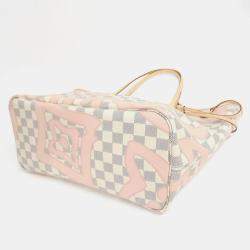 Louis Vuitton Damier Azur (Taisienne) Neverfull Mm Handbag