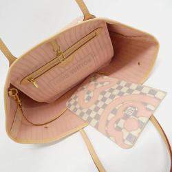 Louis Vuitton Damier Azur (Taisienne) Neverfull Mm Handbag