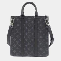 Louis Vuitton Monogram Eclipse Sac Plat Cross Handbag