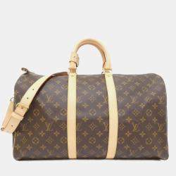 Louis Vuitton Monogram Keepall Bandouliere 45Cm Boston Bag