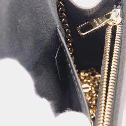 Louis Vuitton Portefeuille Dauphine Shoulder Bag Coated Canvas Leather Monogram Reverse Brown Beige