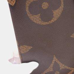 Louis Vuitton On The Go Gm Shoulder Bag Coated Canvas Leather Monogram Giant Brown