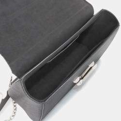 Louis Vuitton Epi Twist Mm Chain Shoulder Bag Leather Noir