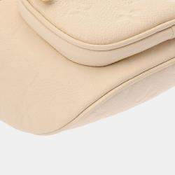 Louis Vuitton Monogram Empreinte Mini Bum Bag Creme Leather