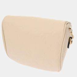 Louis Vuitton Monogram Empreinte Mini Bum Bag Creme Leather