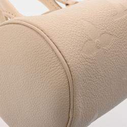 Louis Vuitton Monogram Empreinte Papillon Bb Ivory Leather Handbag