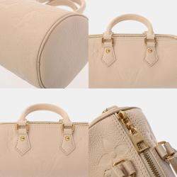 Louis Vuitton Monogram Empreinte Papillon Bb Ivory Leather Handbag