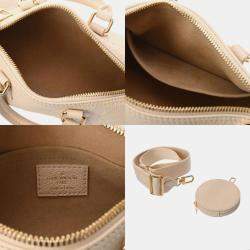 Louis Vuitton Monogram Empreinte Papillon Bb Ivory Leather Handbag