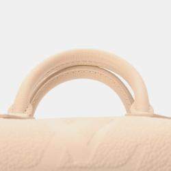 Louis Vuitton Monogram Empreinte Papillon Bb Ivory Leather Handbag