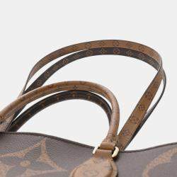 Louis Vuitton Monogram Giant Reverse On The Go Gm Brown Canvas Handbag