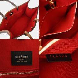 Louis Vuitton Monogram Giant Reverse On The Go Gm Brown Canvas Handbag
