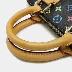 Louis Vuitton Monogram Multicolore Speedy 30 Noir Black Canvas Handbag