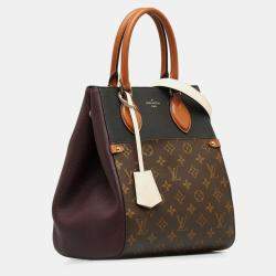 Louis Vuitton Monogram Fold Tote MM Wine Red PVC and Leather Shoulder Bag