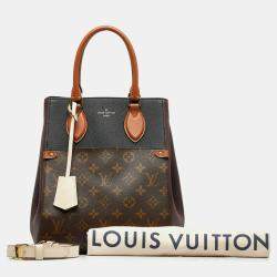 Louis Vuitton Monogram Fold Tote MM Wine Red PVC and Leather Shoulder Bag