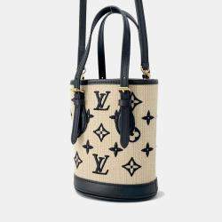 Louis Vuitton Monogram Nano Baguette Black Shoulder Bag