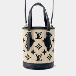 Louis Vuitton Monogram Nano Baguette Black Shoulder Bag