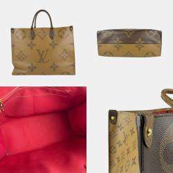 Louis Vuitton OnTheGo GM Monogram Reverse Brown Canvas Shoulder Bag
