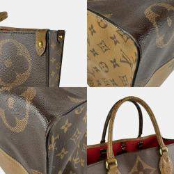 Louis Vuitton OnTheGo GM Monogram Reverse Brown Canvas Shoulder Bag