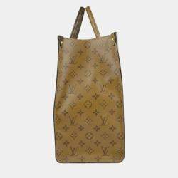 Louis Vuitton OnTheGo GM Monogram Reverse Brown Canvas Shoulder Bag