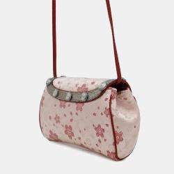 Louis Vuitton Shoulder Bag Monogram Satin Griotte Cherry Blossom