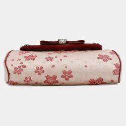 Louis Vuitton Shoulder Bag Monogram Satin Griotte Cherry Blossom
