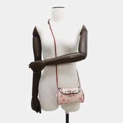 Louis Vuitton Shoulder Bag Monogram Satin Griotte Cherry Blossom