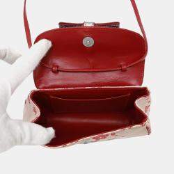 Louis Vuitton Shoulder Bag Monogram Satin Griotte Cherry Blossom
