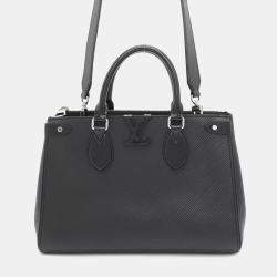 Pre Owned Louis Vuitton Grenelle PM Black Epi Leather Tote Bag