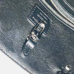 Louis Vuitton Tufted Monogram Cabas Shoulder Bag Vertical Tote Coated Canvas Black