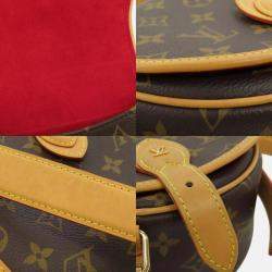 Pre Owned Louis Vuitton Tambourin NM Brown Monogram Shoulder Bag 