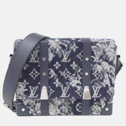 Louis Vuitton Monogram Tapestry Trunk Messenger Shoulder Bag