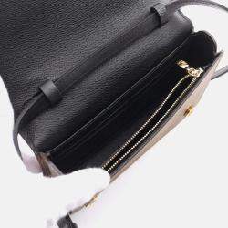 Louis Vuitton Book Wallet On Chain Monogram Reverse Shoulder Bag Coated Canvas Leather Brown Black