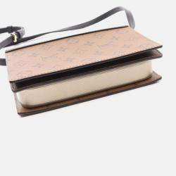 Louis Vuitton Book Wallet On Chain Monogram Reverse Shoulder Bag Coated Canvas Leather Brown Black