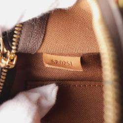 Louis Vuitton Multi Pochette Accessoires Shoulder Bag Coated Canvas Leather Monogram Brown Pink