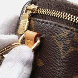 Louis Vuitton Mini Bum Bag Handbag Coated Canvas Leather Monogram Brown