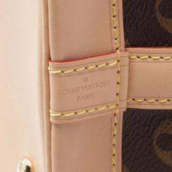Louis Vuitton Noe Bb Shoulder Bag Coated Canvas Leather Monogram Brown