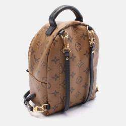 Louis Vuitton Palm Springs Backpack Mini Coated Canvas Leather Monogram Reverse Brown
