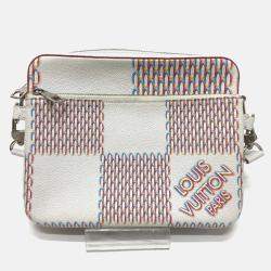 Louis Vuitton Damier Giant Spray Bag Shoulder Bag Blanc White