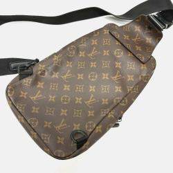 Louis Vuitton Monogram macassar Crossbody Bag Brown