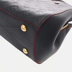 Louis Vuitton Monogram Empreinte Montaigne Bb 2Way Marine Rouge Leather Handbag