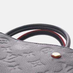 Louis Vuitton Monogram Empreinte Montaigne Bb 2Way Marine Rouge Leather Handbag