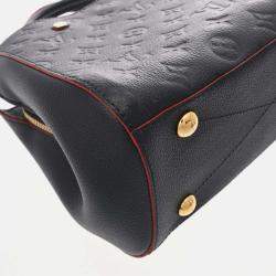 Louis Vuitton Monogram Empreinte Montaigne Bb 2Way Marine Rouge Leather Handbag