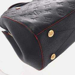 Louis Vuitton Monogram Empreinte Montaigne Bb 2Way Marine Rouge Leather Handbag