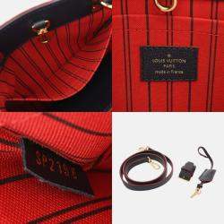 Louis Vuitton Monogram Empreinte Montaigne Bb 2Way Marine Rouge Leather Handbag