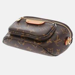 Louis Vuitton Monogram Mini Bum Bag Brown Canvas Shoulder