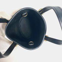 Louis Vuitton Monogram By The Pool Nano Bucket Bag Shoulder Crossbody Handbag Cotton Leather Noir Beige